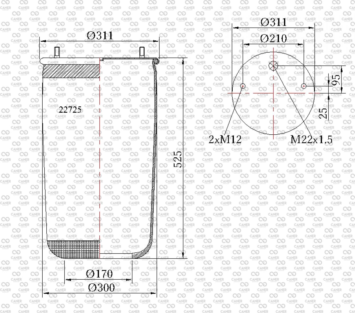 22725 P US; BPW VE FRUEHAUF DORSE KÖRÜK 