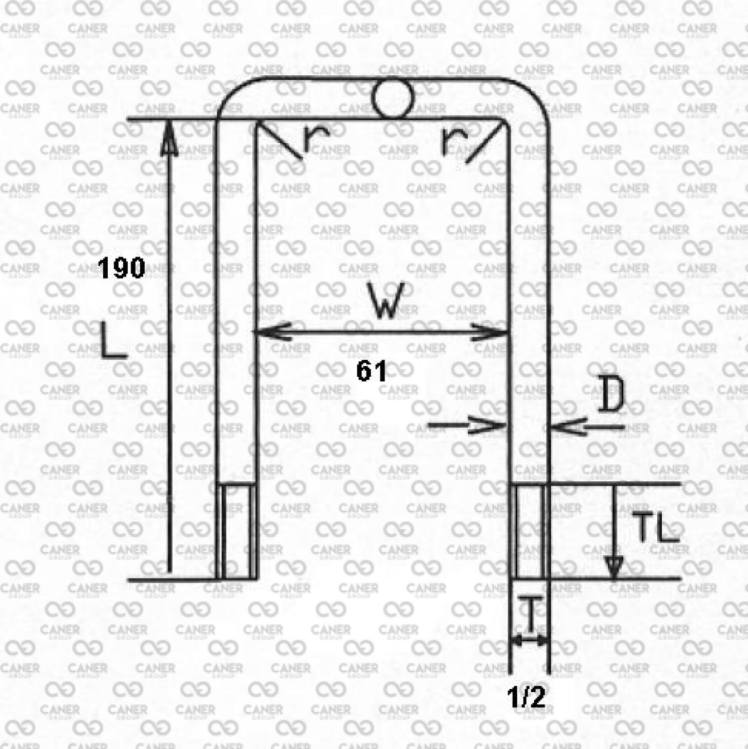 HYUNDAI H-100 KAMYONET ARKA BAĞLANTI - 6 GEN.-1/2 19 CM-
