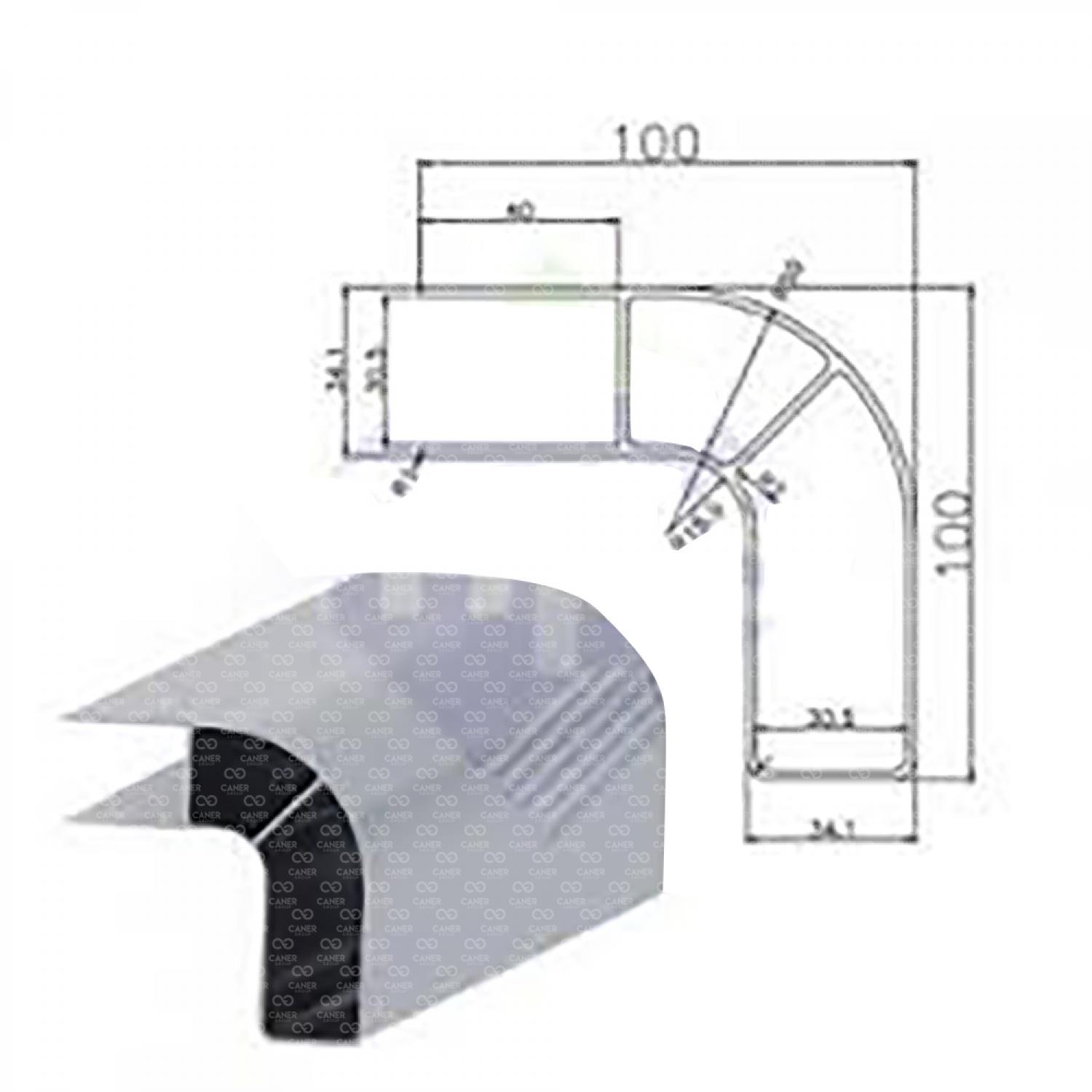 BİSİKLETLİK 45 CM KÖŞELİK KAPAĞI - GENİŞ-